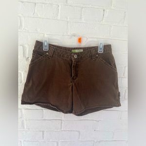 Brown cargo shorts size 6